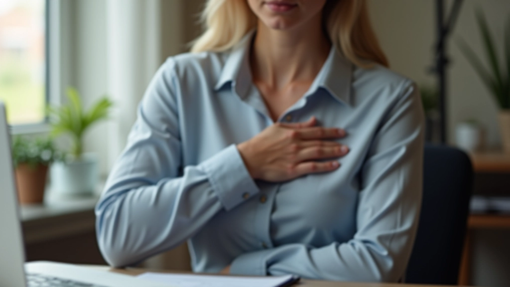 Clock showing five-minute interval with person in background taking a break at their desk, relaxed posture